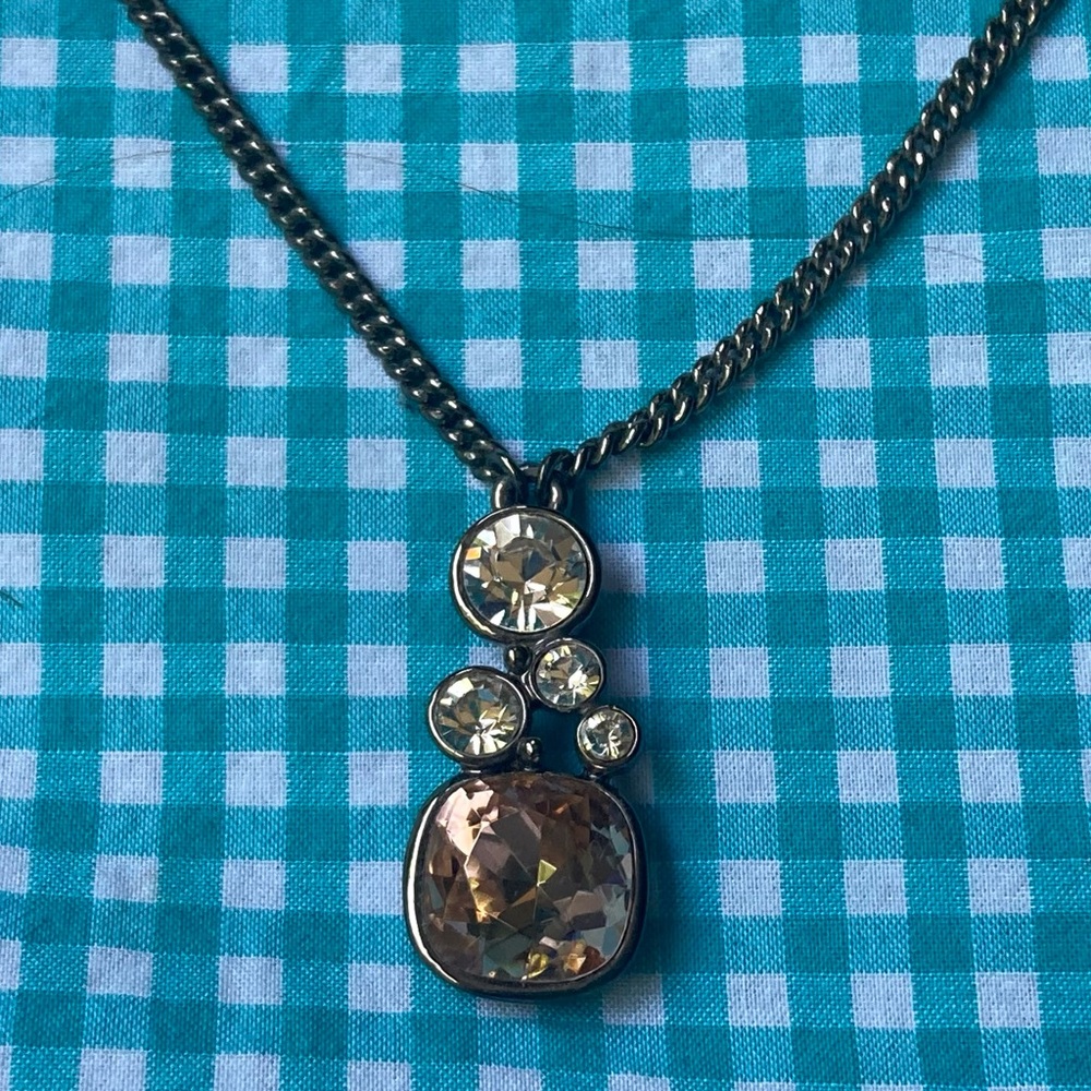 GIVENCHY 5 Crystal Pendant Necklace - Picture 2 of 8